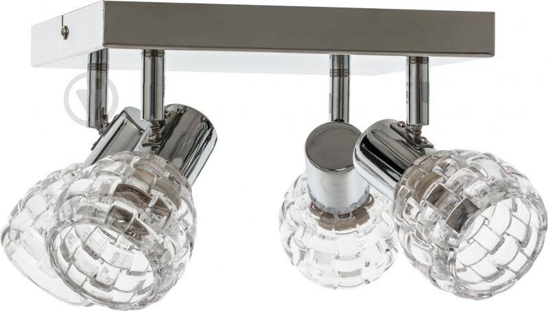 Спот Globo 4x40 Вт E14 хром 5435-4 - фото 1