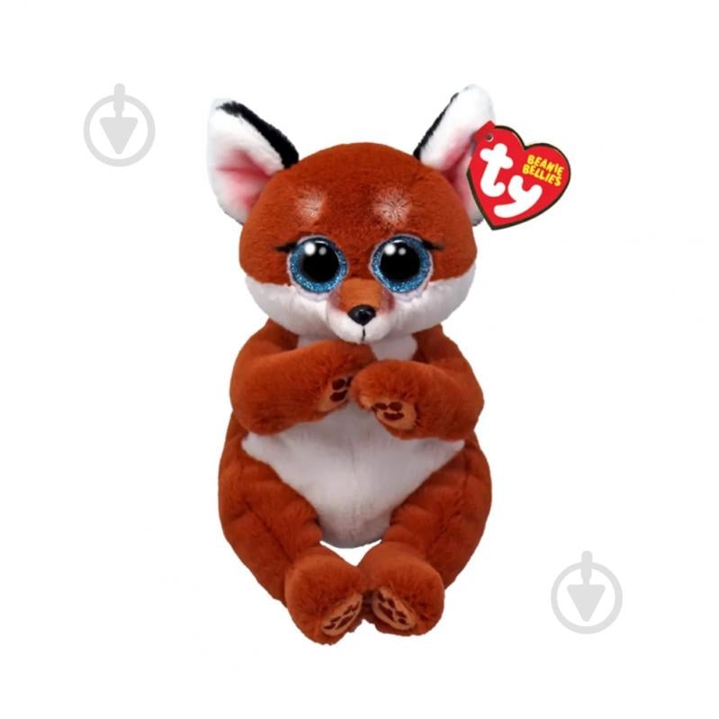 Мягкая игрушка TY Лис WITT 22 см коричневый 41503 - фото 1