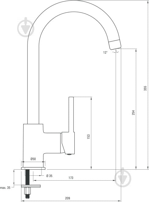 Смеситель для кухни Deante Aster BCA 062M - фото 3