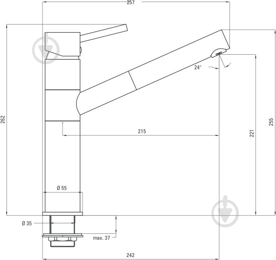 Смеситель для кухни Deante Aster BCA 071M - фото 3