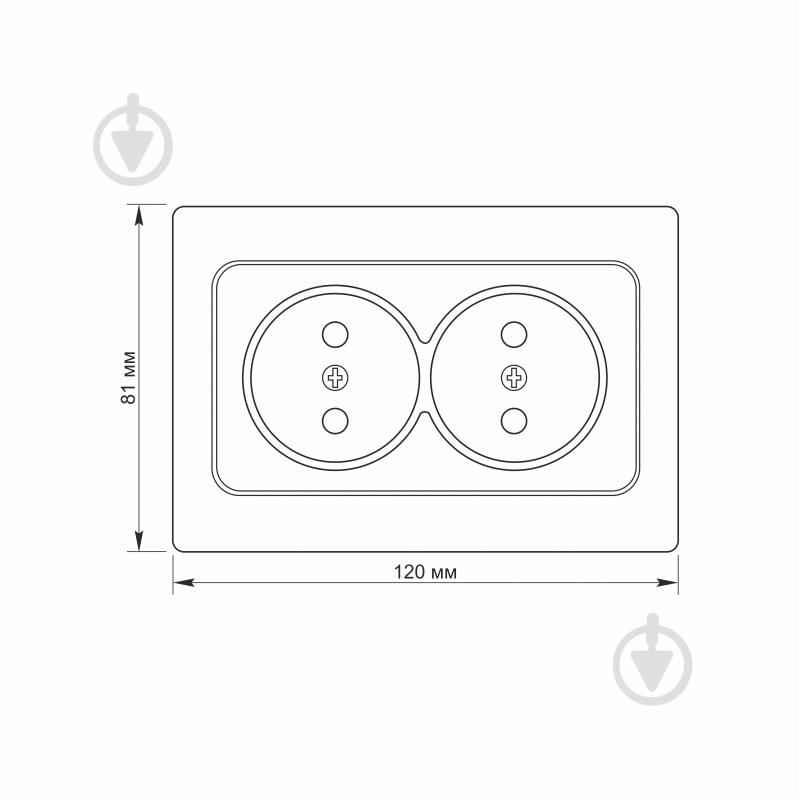 Розетка двойная без заземления IP20 белый TF-ST-SK2-W - фото 4