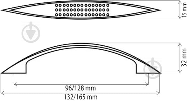 Меблева ручка скоба DC DN 88 G2 96 мм хром - фото 4