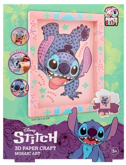 Арт-мозаика Disney STITCH 3D в рамке ST24334 - фото 1