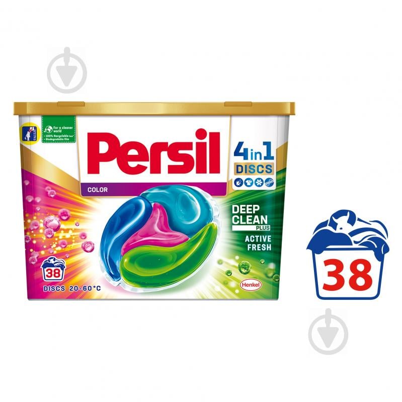 Капсули для машинного прання Persil Discs Color Duo 38 шт. - фото 1