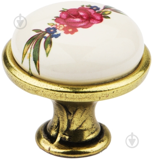 Мебельная ручка кнопка DC DG 196AB/MLK латунь - фото 1 Мебельная ручка кнопка DC DG 196AB/MLK латунь - фото 1