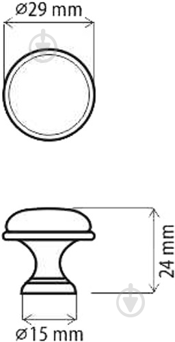 Мебельная ручка кнопка DC DG 196AB/MLK латунь - фото 3 Мебельная ручка кнопка DC DG 196AB/MLK латунь - фото 3