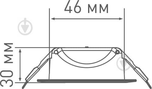 Світильник точковий Maxus LED 3 Вт 4100 К білий 1-SDL-011-01 - фото 6