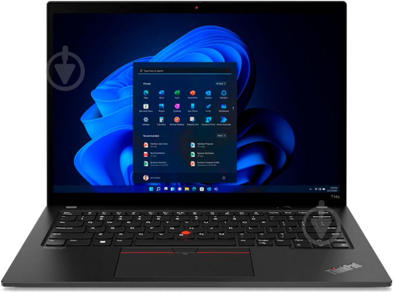 Ноутбук Lenovo ThinkPad T14s Gen 3 14" (21BR00DQRA) thunder black - фото 1