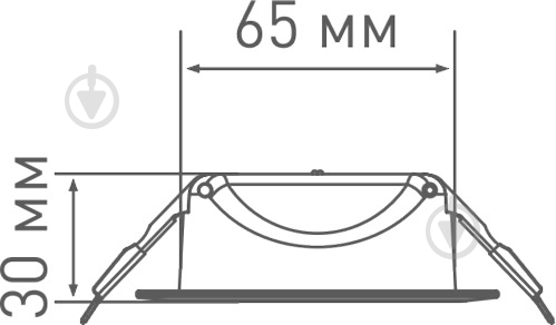 Світильник точковий Maxus LED Dimmable 8 Вт 3000 К білий 1-SDL-005-01-D - фото 6