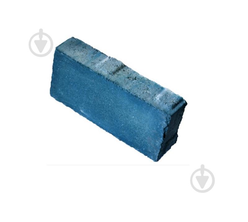 Тротуарная плитка МОНОЛИТ Кирпич (прессованный) 80 мм синий - фото 1