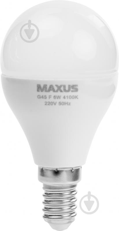 Лампа світлодіодна Maxus F 6 Вт G45 матова E14 220 В 4100 К 1-LED-544 - фото 2