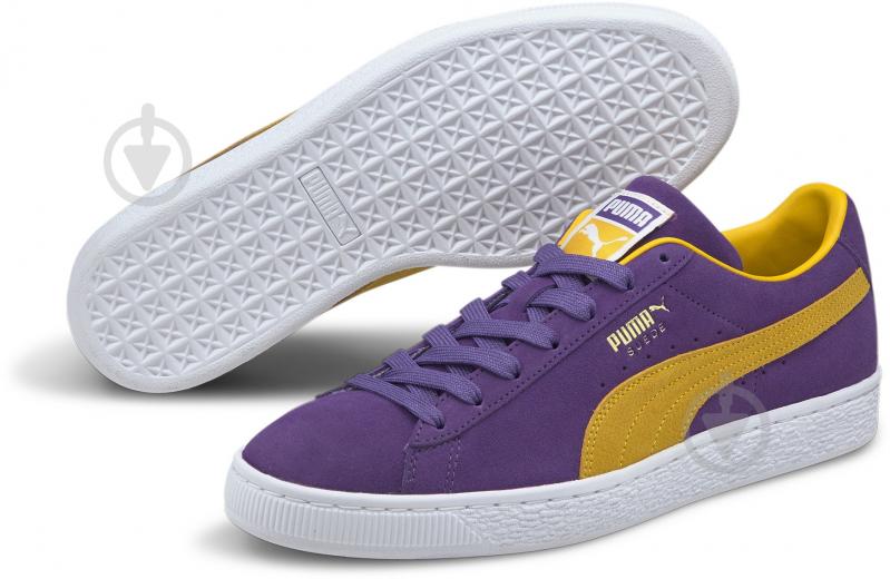 Кроссовки мужские демисезонные Puma Suede Teams 38016803 р.40,5 фиолетовые - фото 2