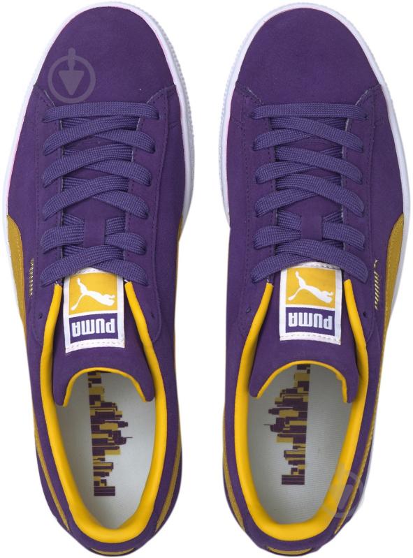 Кроссовки мужские демисезонные Puma Suede Teams 38016803 р.40,5 фиолетовые - фото 6