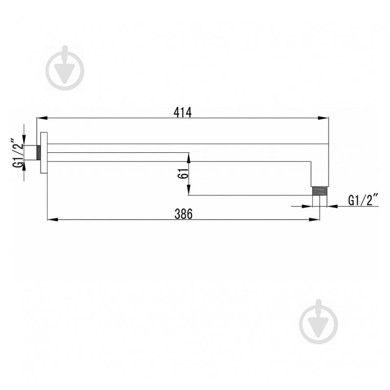 Кронштейн настенный для душа Imprese SQH01-390 - фото 2