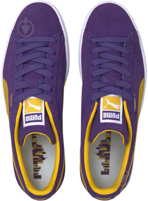 Кросівки чоловічі демісезонні Puma Suede Teams 38016803 р.41 фіолетові - фото 6