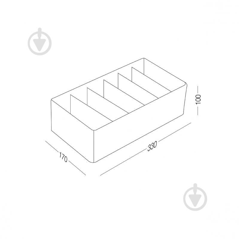 Органайзер MVM TH-09-06 LIGHT GRAY 100x170x330 мм - фото 6