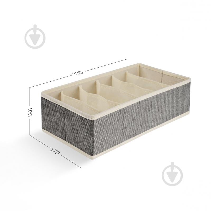 Органайзер MVM TH-09-06 LIGHT GRAY 100x170x330 мм - фото 2