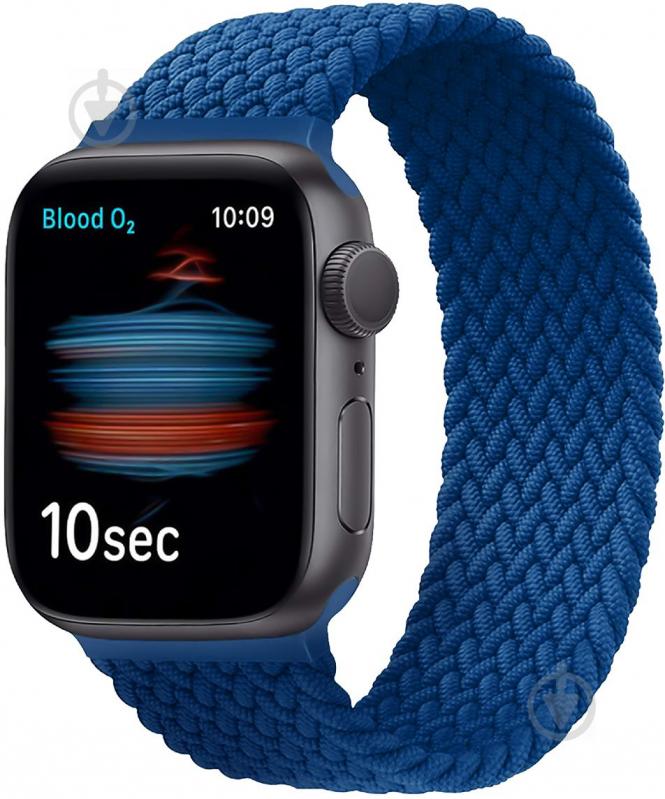 Ремінець Promate Fusion-40S для Apple Watch 38-40 мм 1/2/3/4/5/6/SE blue fusion-40s.blue - фото 1