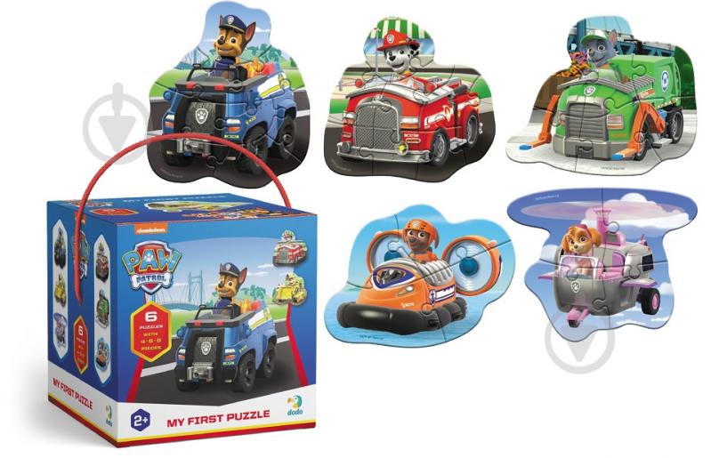 Пазли DoDo 4-6-8 елементів Paw Patrol. Готові до дії 200535 - фото 2