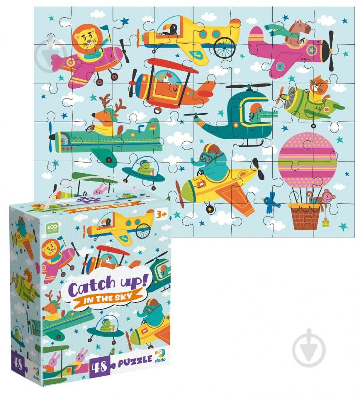 Пазл DoDo на 48 элементов Догоняй! В небе 300617 - фото 2 Пазл DoDo на 48 элементов Догоняй! В небе 300617 - фото 2