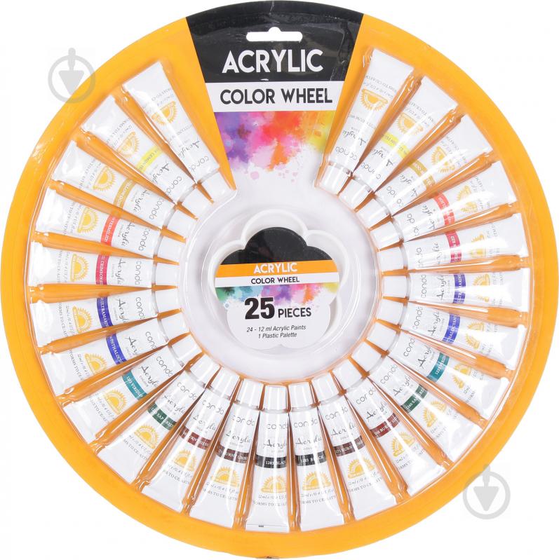 Набор акриловых красок Acrylic Color Wheel 24 шт. 12 мл - фото 1