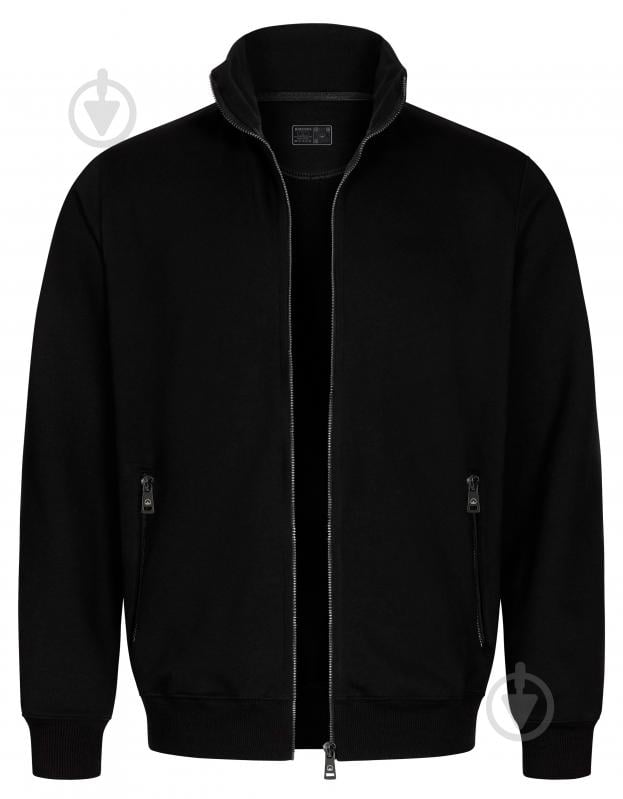 Джемпер BAVOVNA ESS FZ TRACK JKT FT BVNM102-010 р.L черный - фото 1