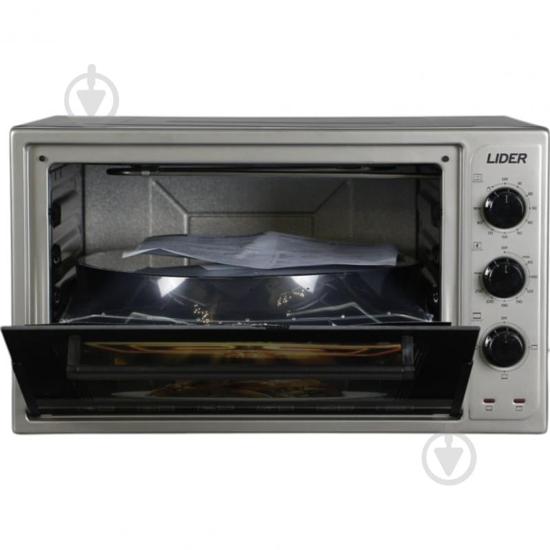Електрична піч Lider 3623 ECO" GREY-BLACK - фото 3