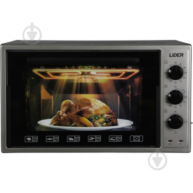 Електрична піч Lider 3623 ECO" GREY-BLACK - фото 1