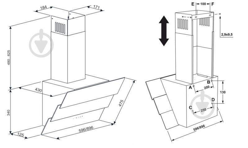 Вытяжка Eleyus FENIX 1200 LED 60 WH - фото 11