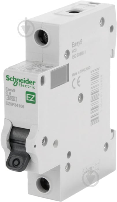 Автоматический выключатель  Schneider Electric EASY 9 1Р 6А EZ9F34106 - фото 1