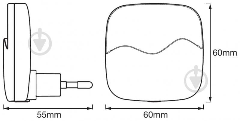 Ночник Ledvance 0,5 Вт белый Lunetta wawe - фото 5