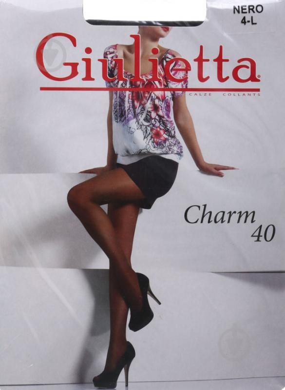 Колготки Giulietta CHARM 40 den 4 чорний - фото 1