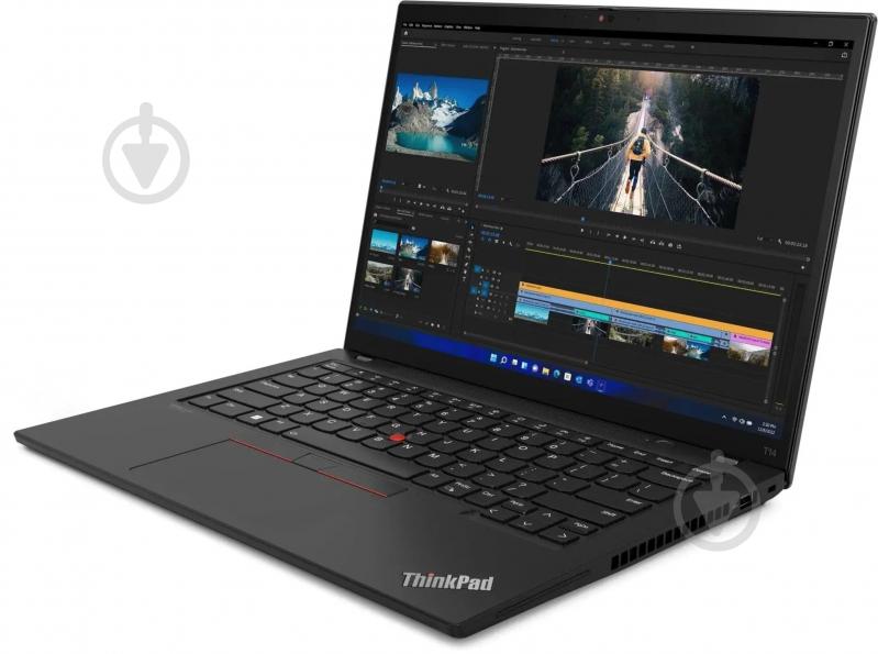 Ноутбук Lenovo ThinkPad T14 Gen 3 14" (21AH00BBRA) thunder black - фото 2