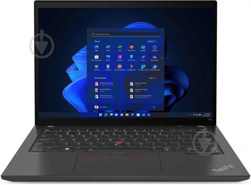 Ноутбук Lenovo ThinkPad T14 Gen 3 14" (21AH00BBRA) thunder black - фото 4