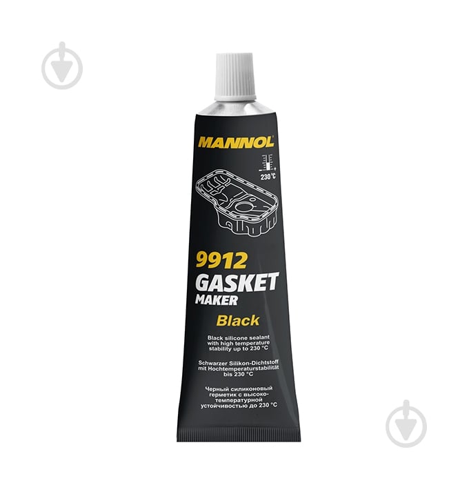 Герметик силиконовый Mannol Gasket Maker Black 9912 черный 85 г - фото 1 Герметик силиконовый Mannol Gasket Maker Black 9912 черный 85 г - фото 1