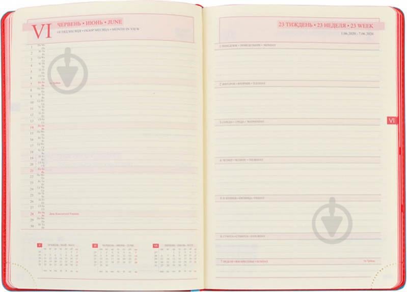 Дневник недатированный красный линия Leo Planner Destiny A5 251846 - фото 5