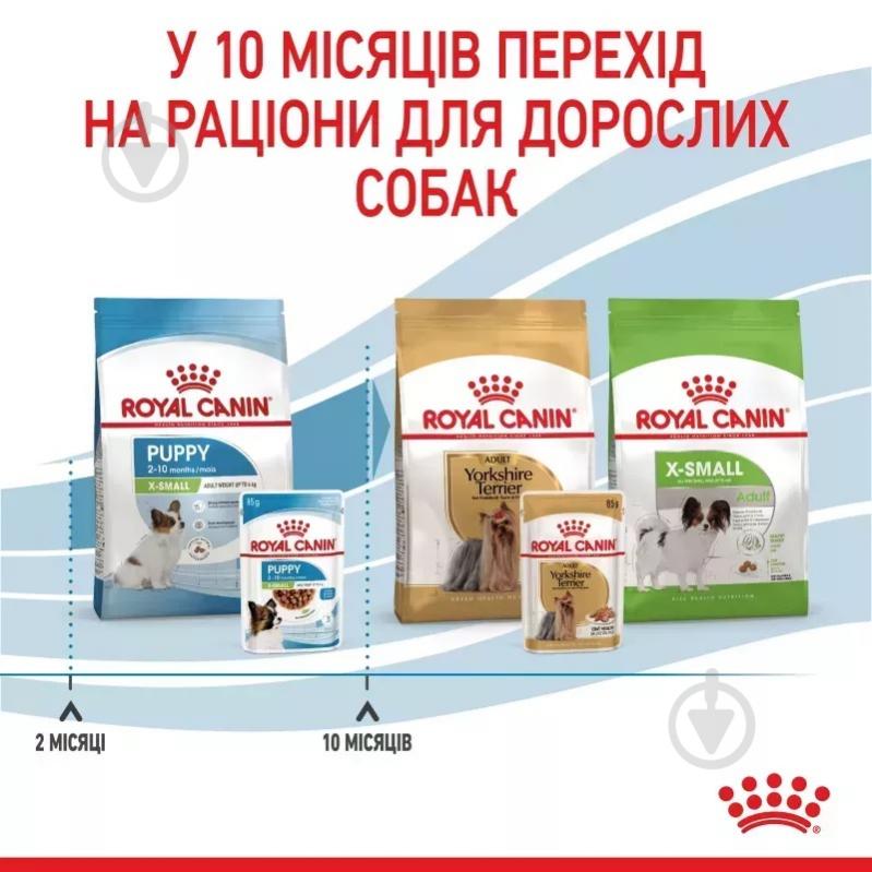 Корм вологий для цуценят для малих порід Royal Canin XSmall Puppy 85 г - фото 5