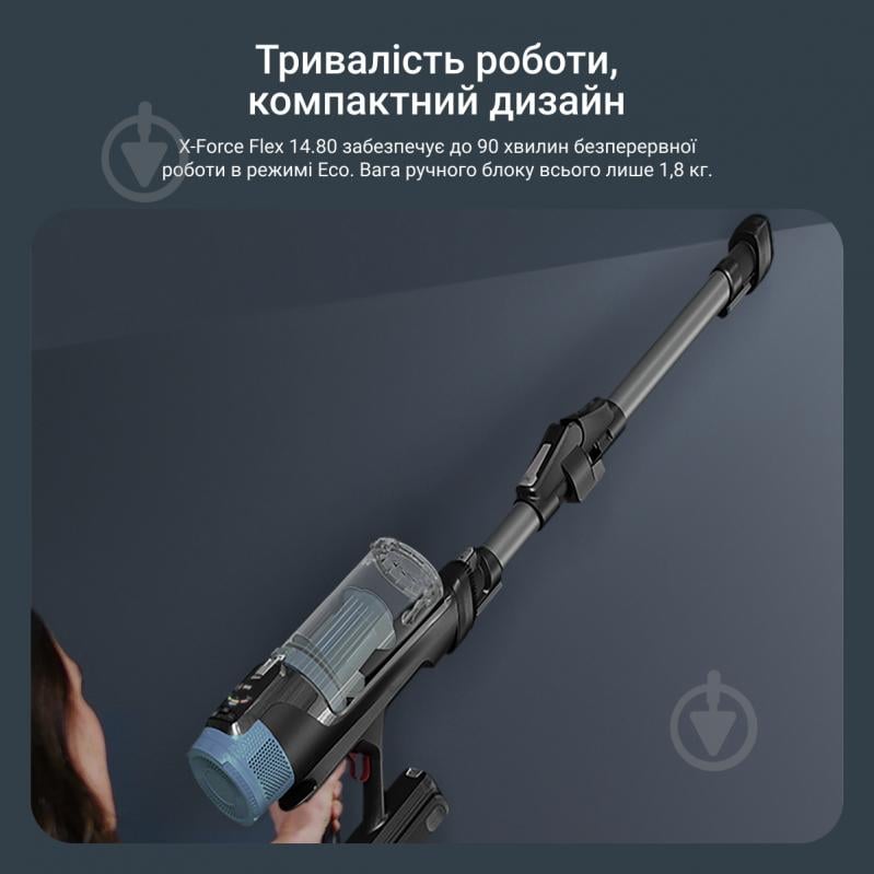Пилосос акумуляторний Rowenta X-Force Flex 14.80 RH9BC1WO blue - фото 6 Пилосос акумуляторний Rowenta X-Force Flex 14.80 RH9BC1WO blue - фото 6