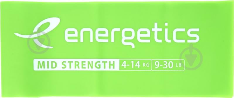 Резинка для фитнеса Energetics Fit Band 175cm 1.0 зеленая 410580-743 зеленый с белым - фото 1