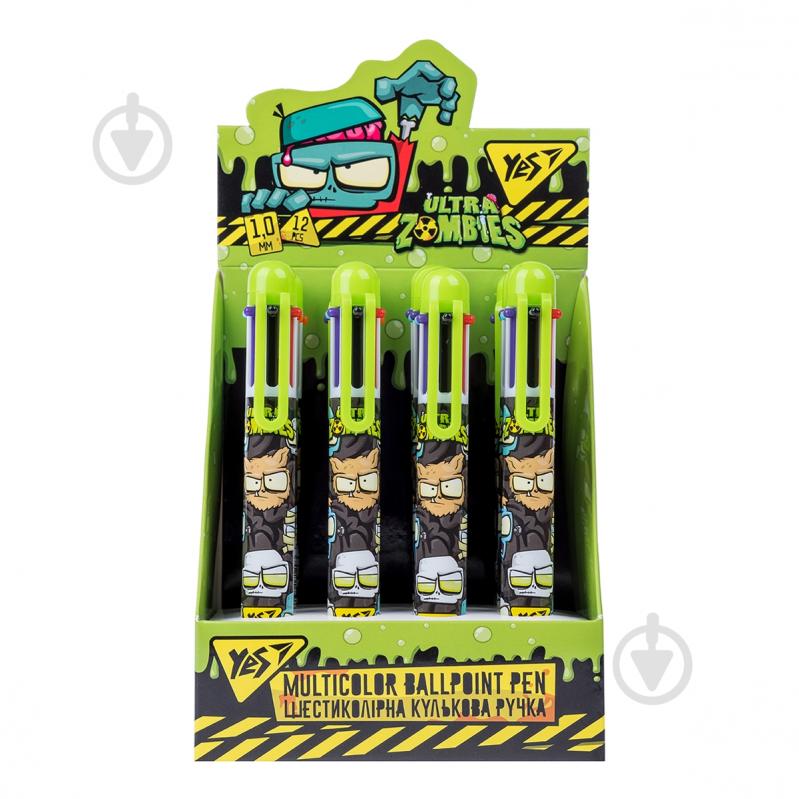 Ручка кулькова YES Zombie 1,0 мм 6 кольорів 412048 - фото 3 Ручка кулькова YES Zombie 1,0 мм 6 кольорів 412048 - фото 3