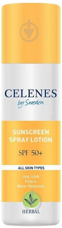 Спрей сонцезахисний CELENES рослинний SPF 50 + UVA / UVB фільтри 150 мл - фото 1