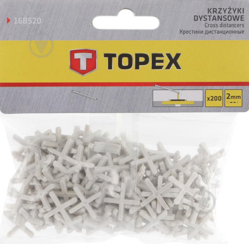Крестики дистанционные Topex 2 мм 16В520 - фото 