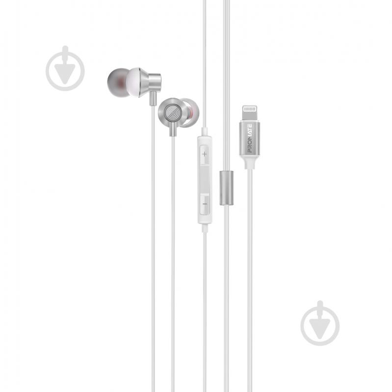 Наушники Promate white (vibe-lt.white) - фото 1
