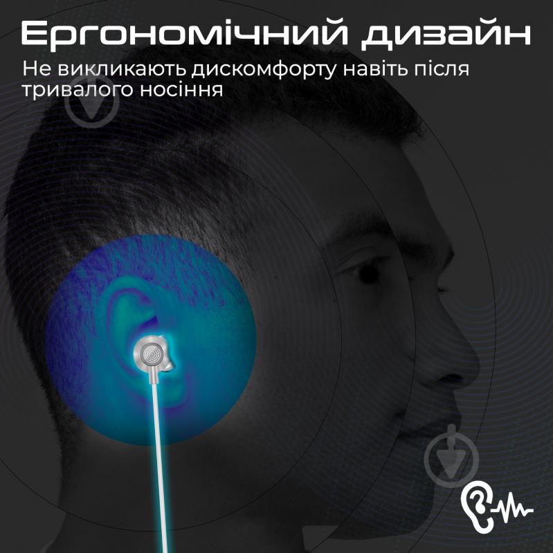 Наушники Promate white (vibe-lt.white) - фото 4