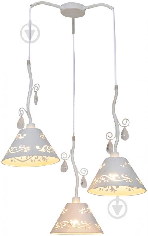 Подвес Victoria Lighting 3x40 Вт E14 белый Flora/SP3 - фото 1