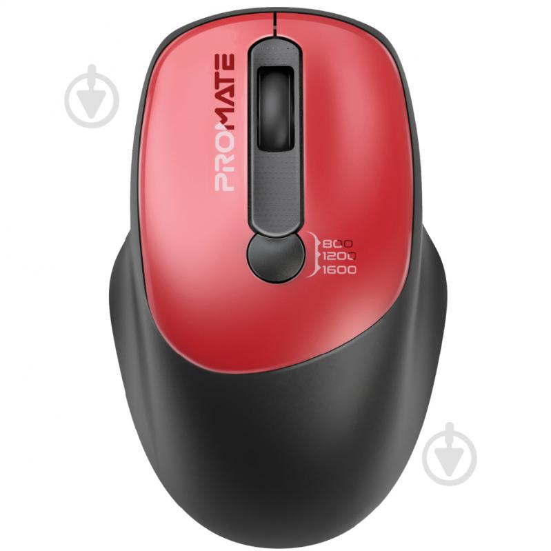 Мышь Promate UniGlide Wireless red (uniglide.red) - фото 1