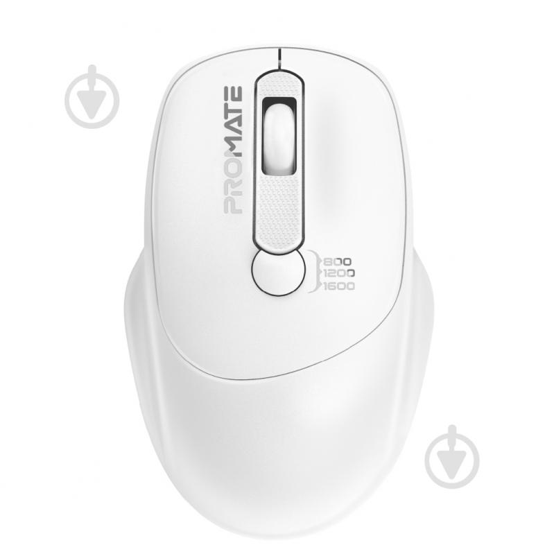 Мышь Promate UniGlide Wireless white (uniglide.white) - фото 1