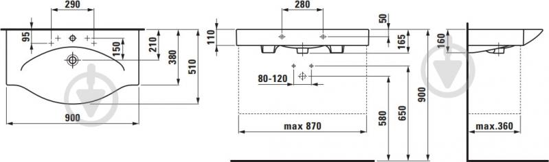 Умивальник ROCA Urbi 5 - фото 2
