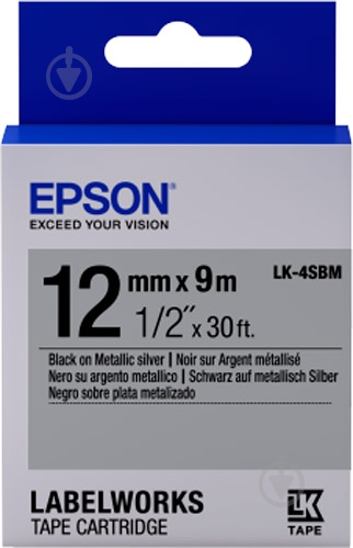 Картридж с лентой Epson LabelWorks LK4SBM - фото 1