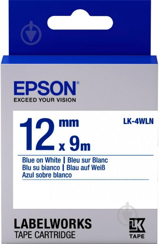 Картридж с лентой Epson LabelWorks LK4WLN - фото 1 Картридж с лентой Epson LabelWorks LK4WLN - фото 1